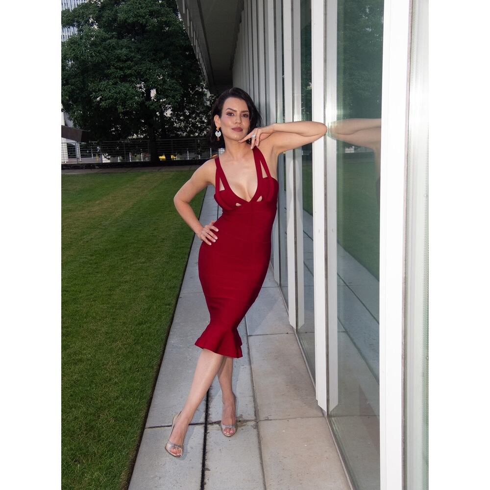 Red Bandage Bodycon Mermaid Dress